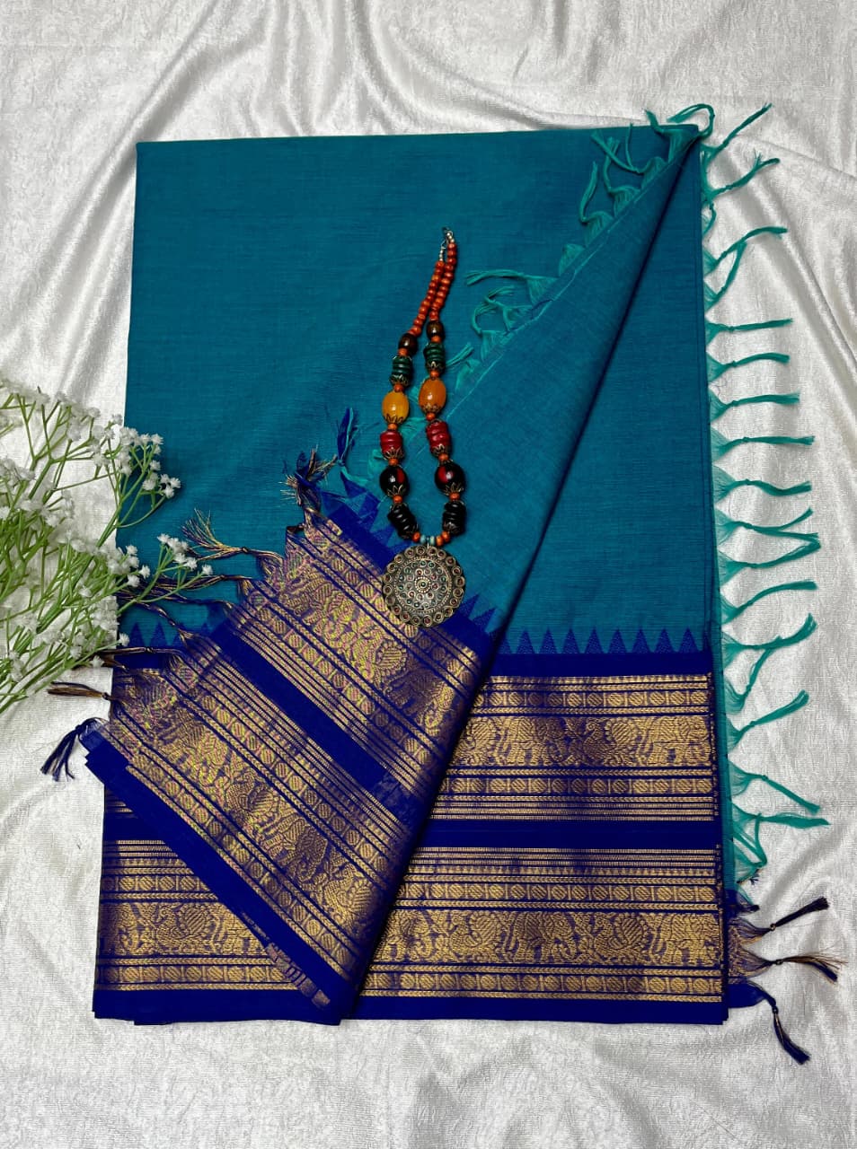 Premium Handloom Kanchi Cotton Saree