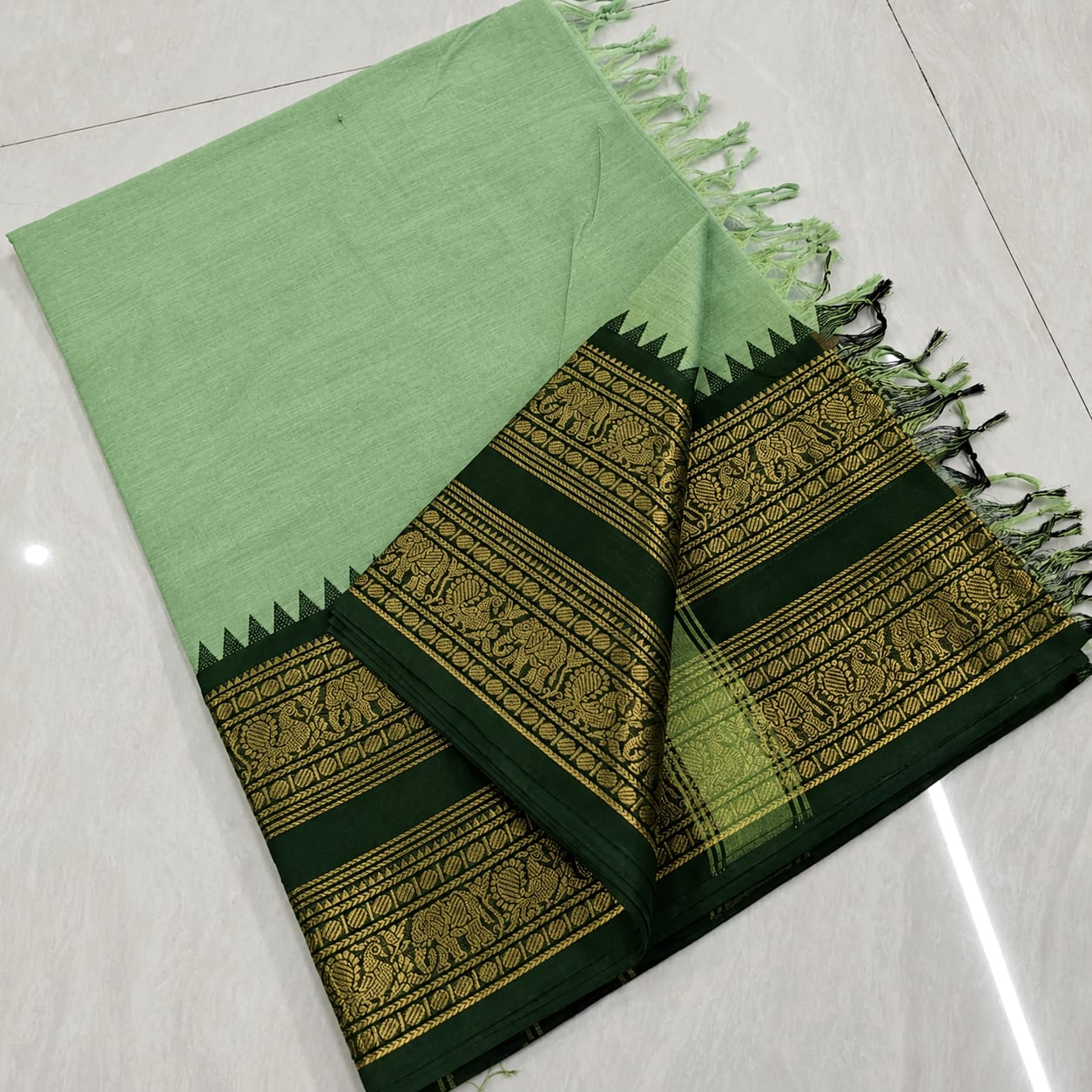 Premium Handloom Kanchi Cotton Saree