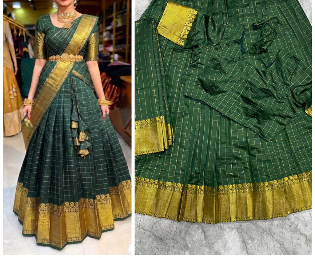 Kanjivaram Silk Lehenga Set
