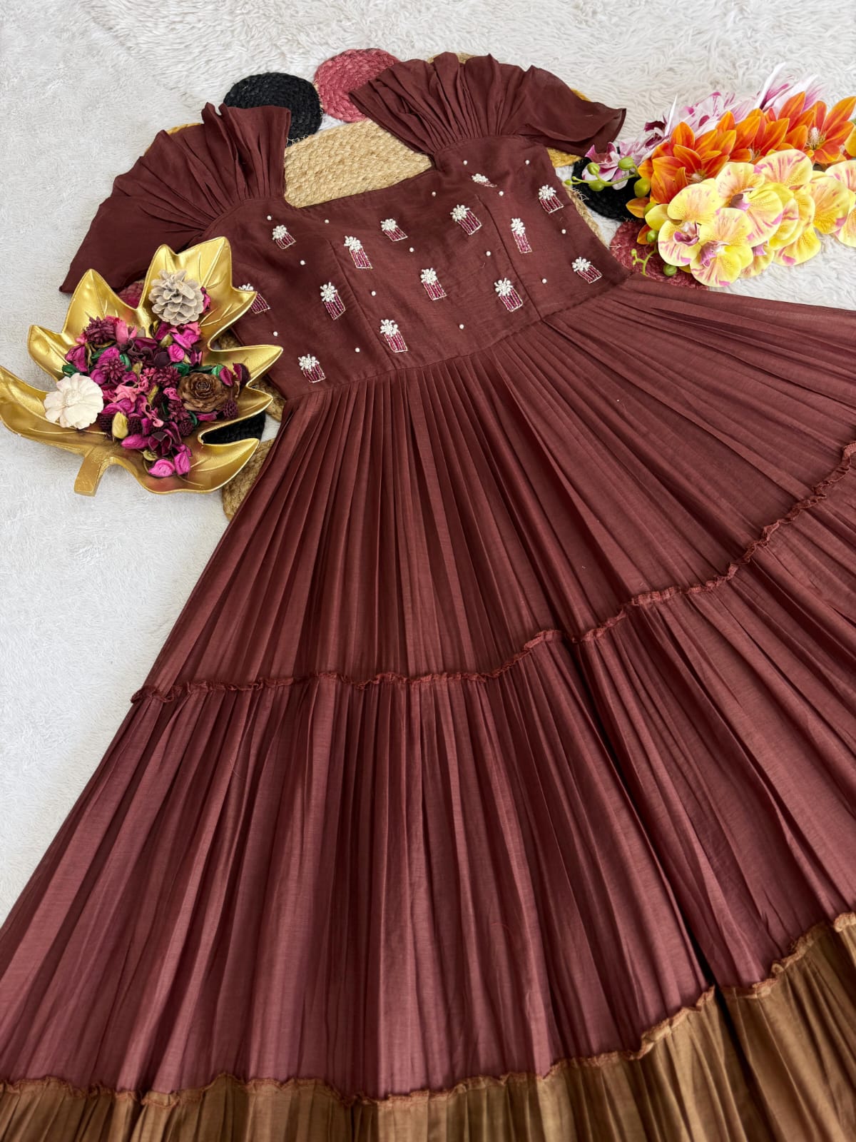 Mul Mul Cotton Gown