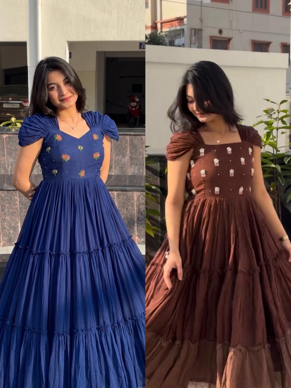 Mul Mul Cotton Gown
