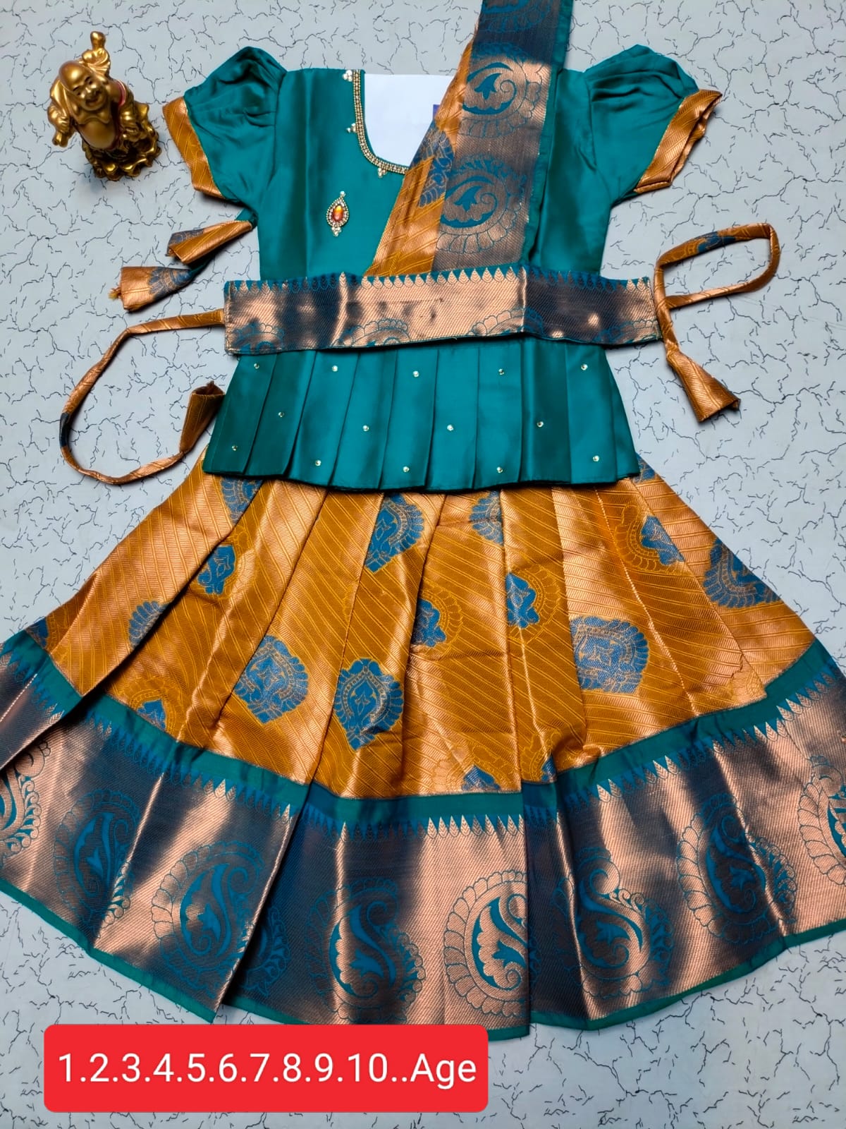 Traditional Pattu Pavadai Set