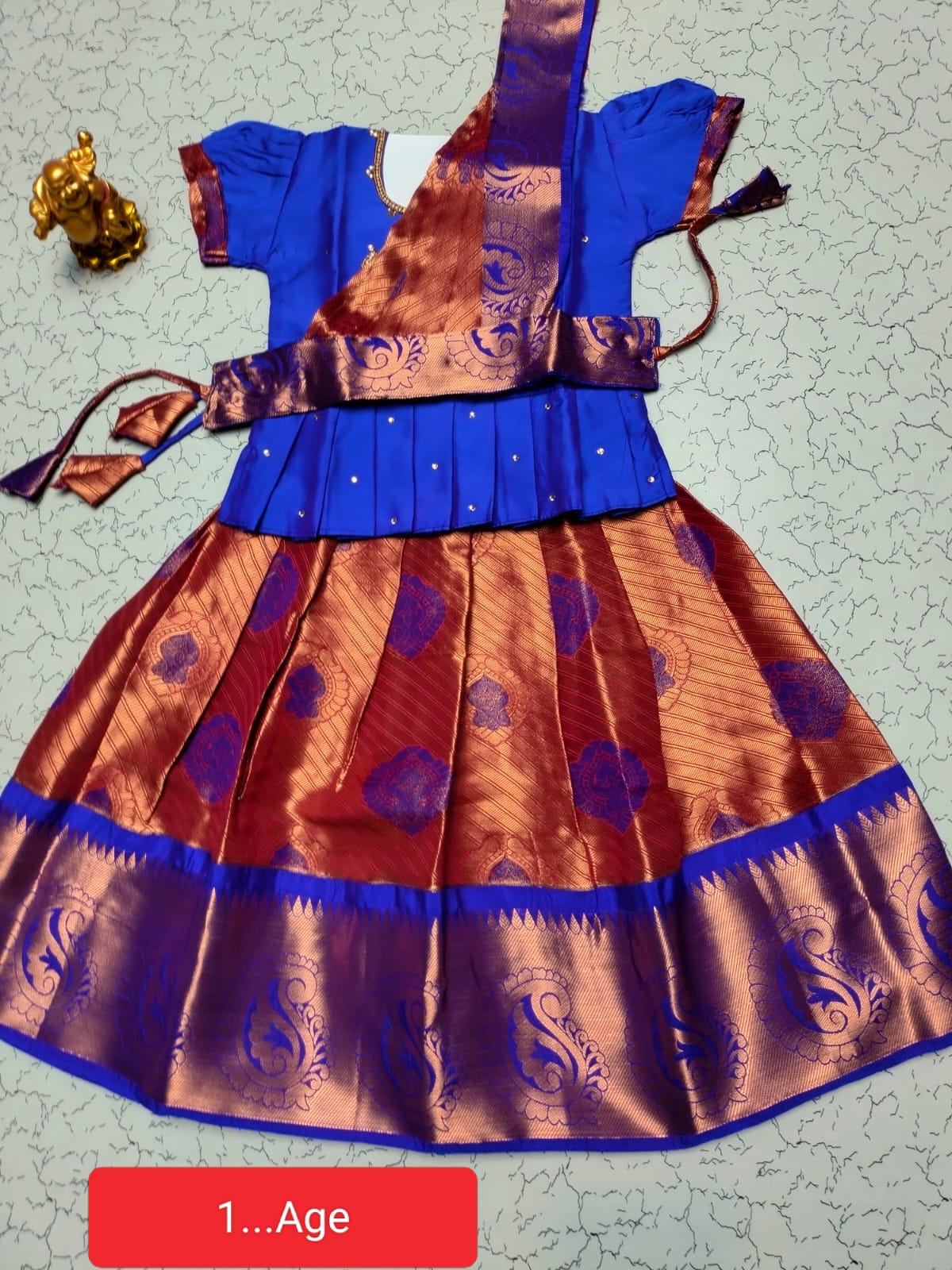 Traditional Pattu Pavadai Set