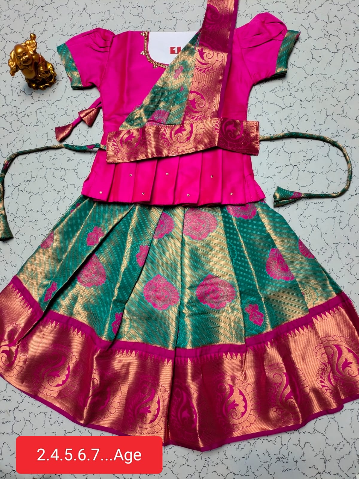 Traditional Pattu Pavadai Set