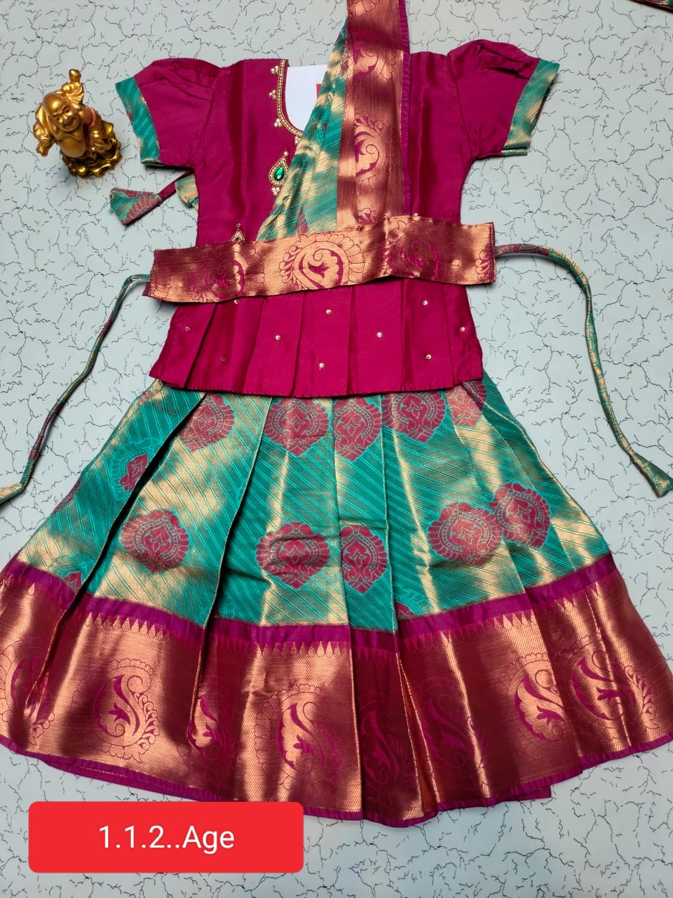 Traditional Pattu Pavadai Set