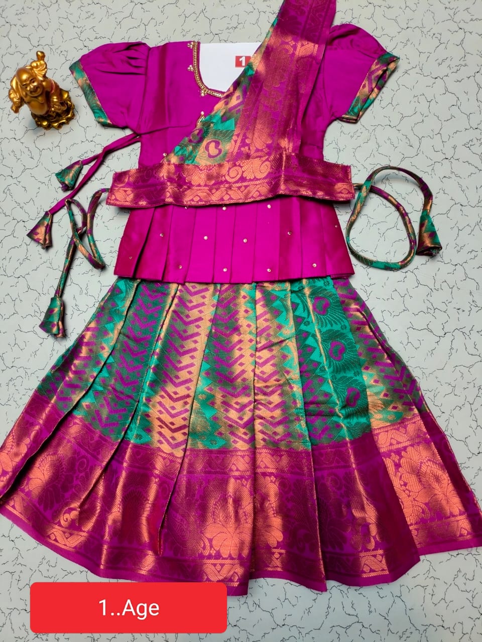 Traditional Pattu Pavadai Set