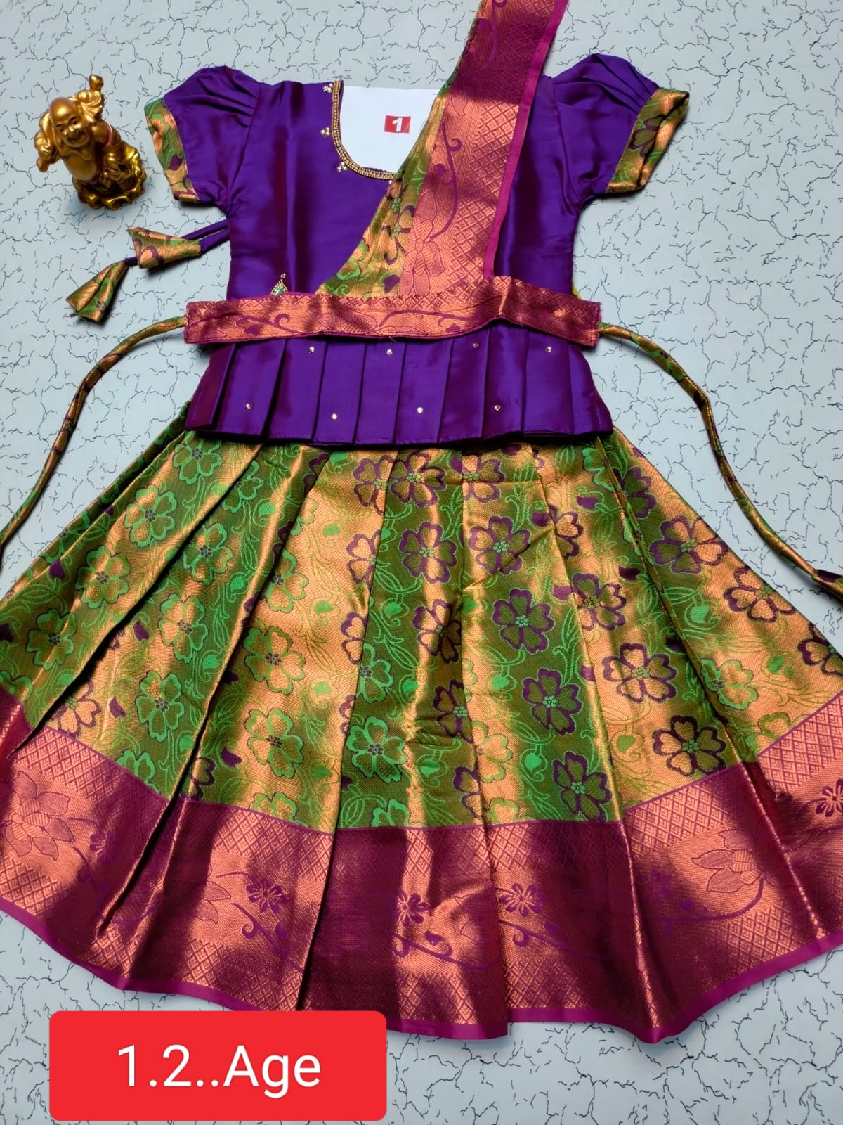Traditional Pattu Pavadai Set