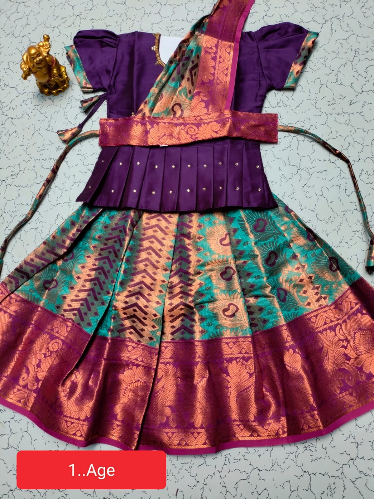 Traditional Pattu Pavadai Set