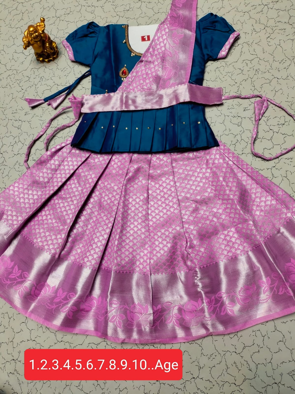 Traditional Pattu Pavadai Set