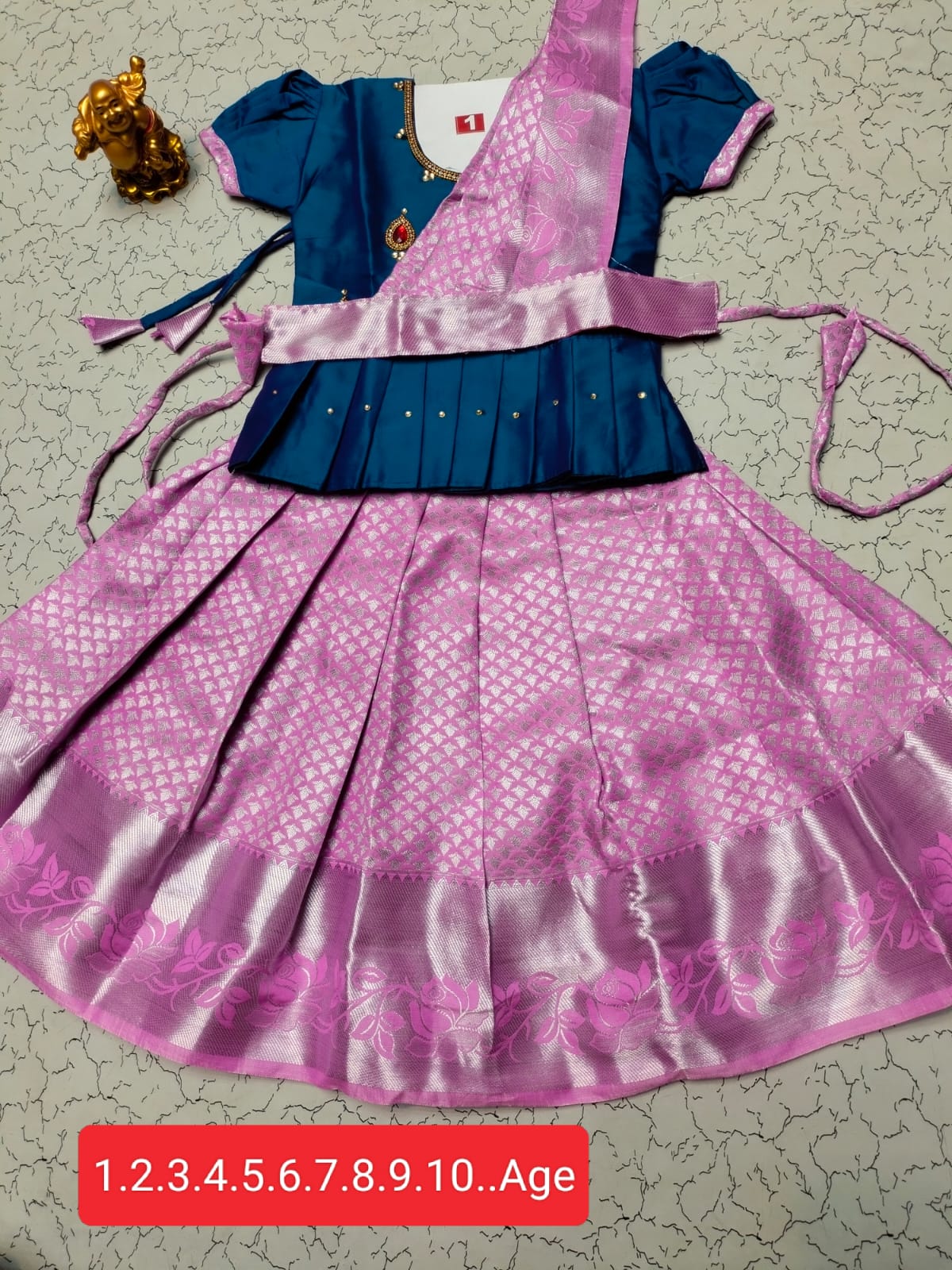 Traditional Pattu Pavadai Set