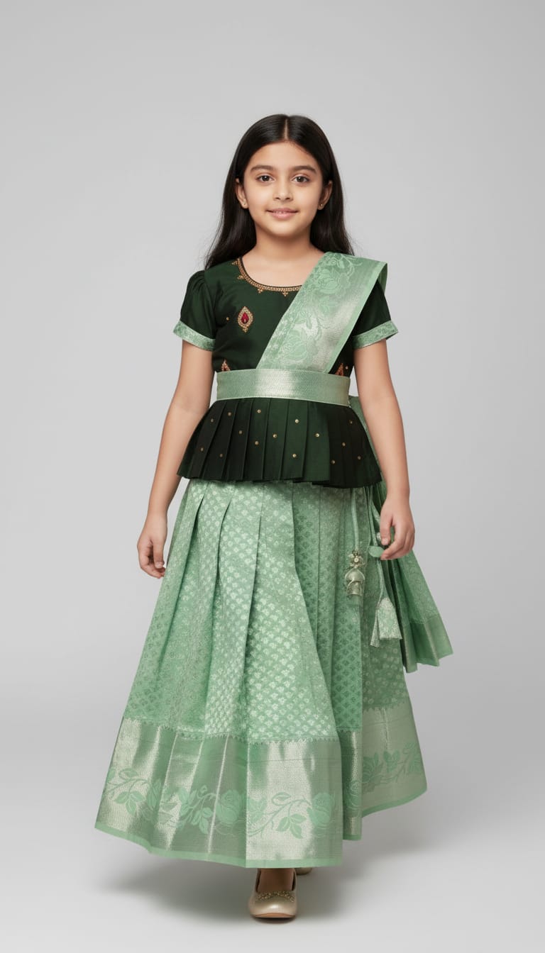 Traditional Pattu Pavadai Set