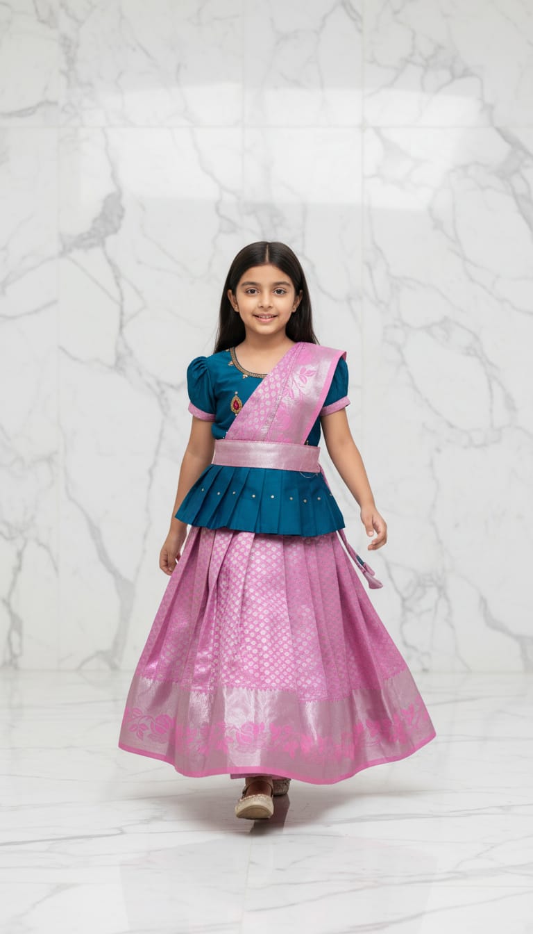 Traditional Pattu Pavadai Set