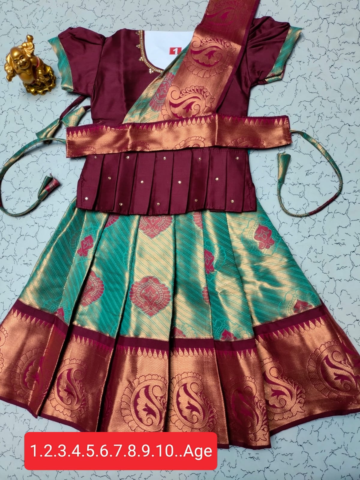 Traditional Pattu Pavadai Set