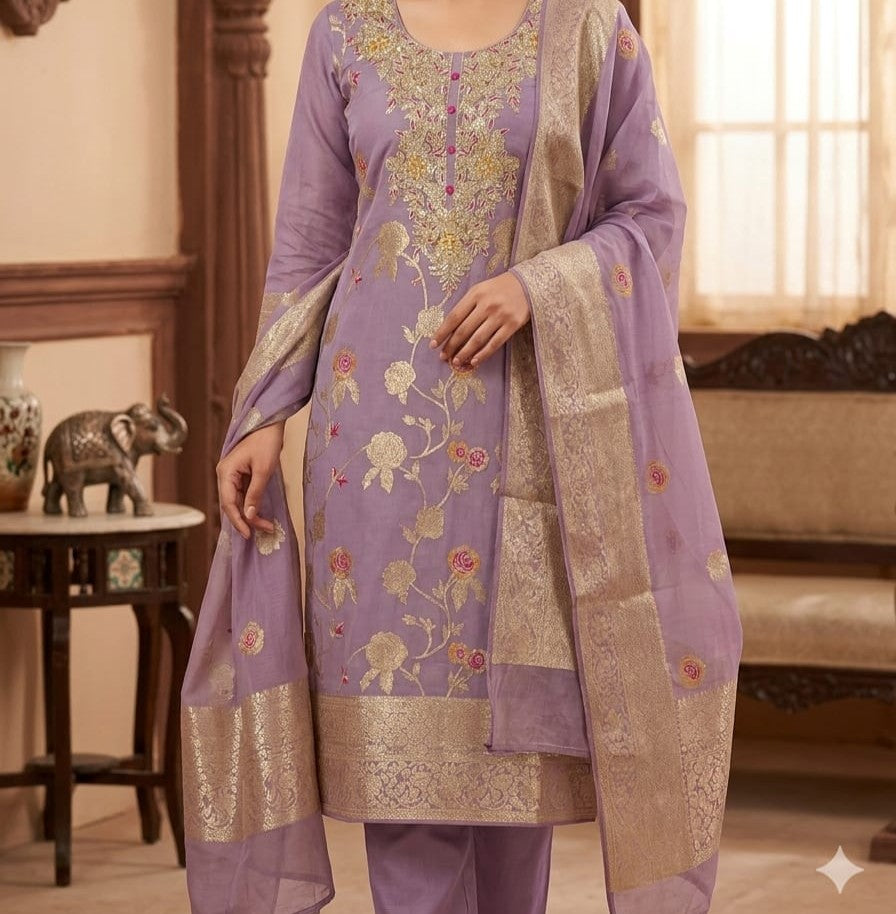 Premium Meenakari Kurti Set