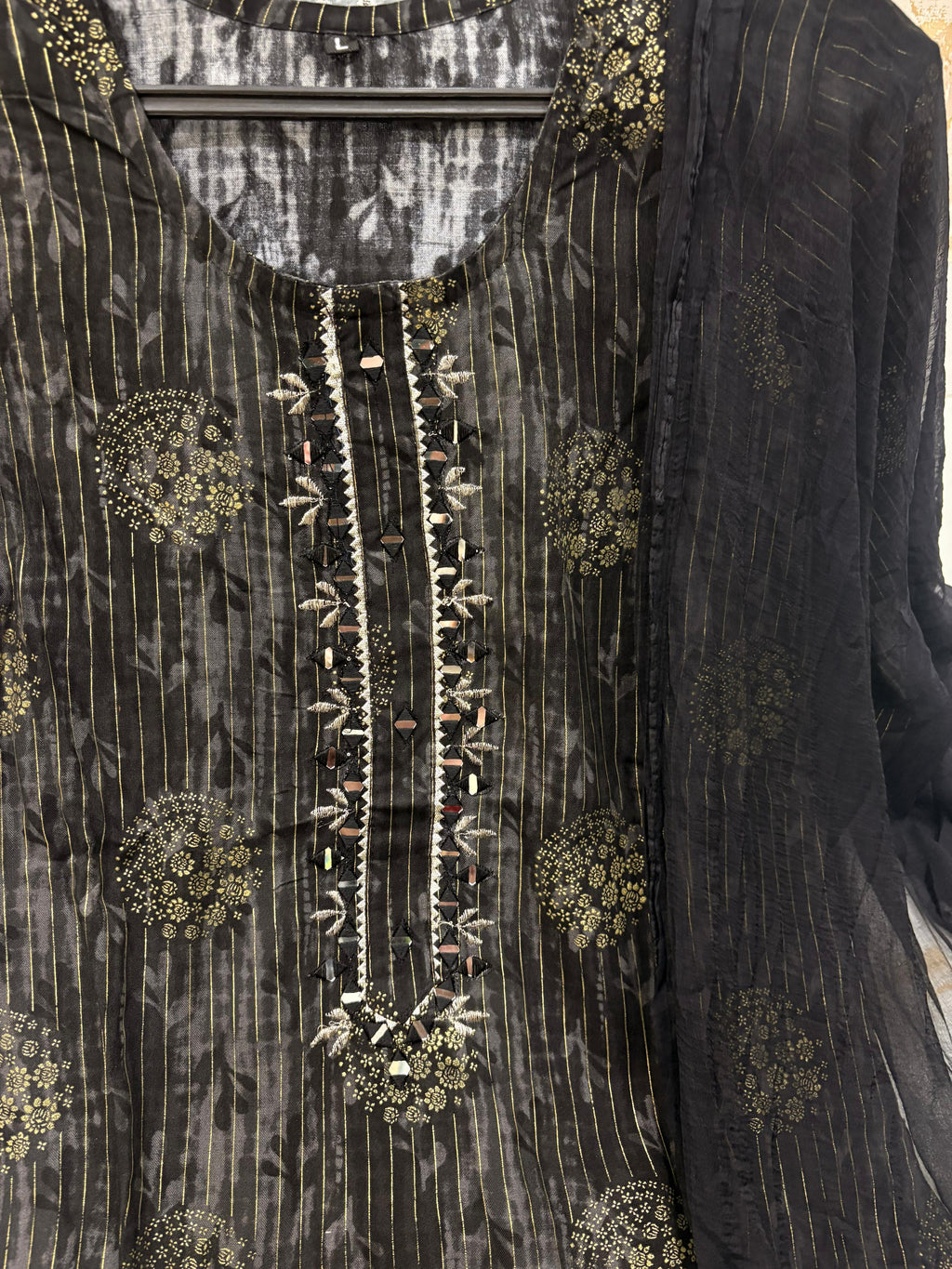 Designer Kurti Set with Pant & Dupatta