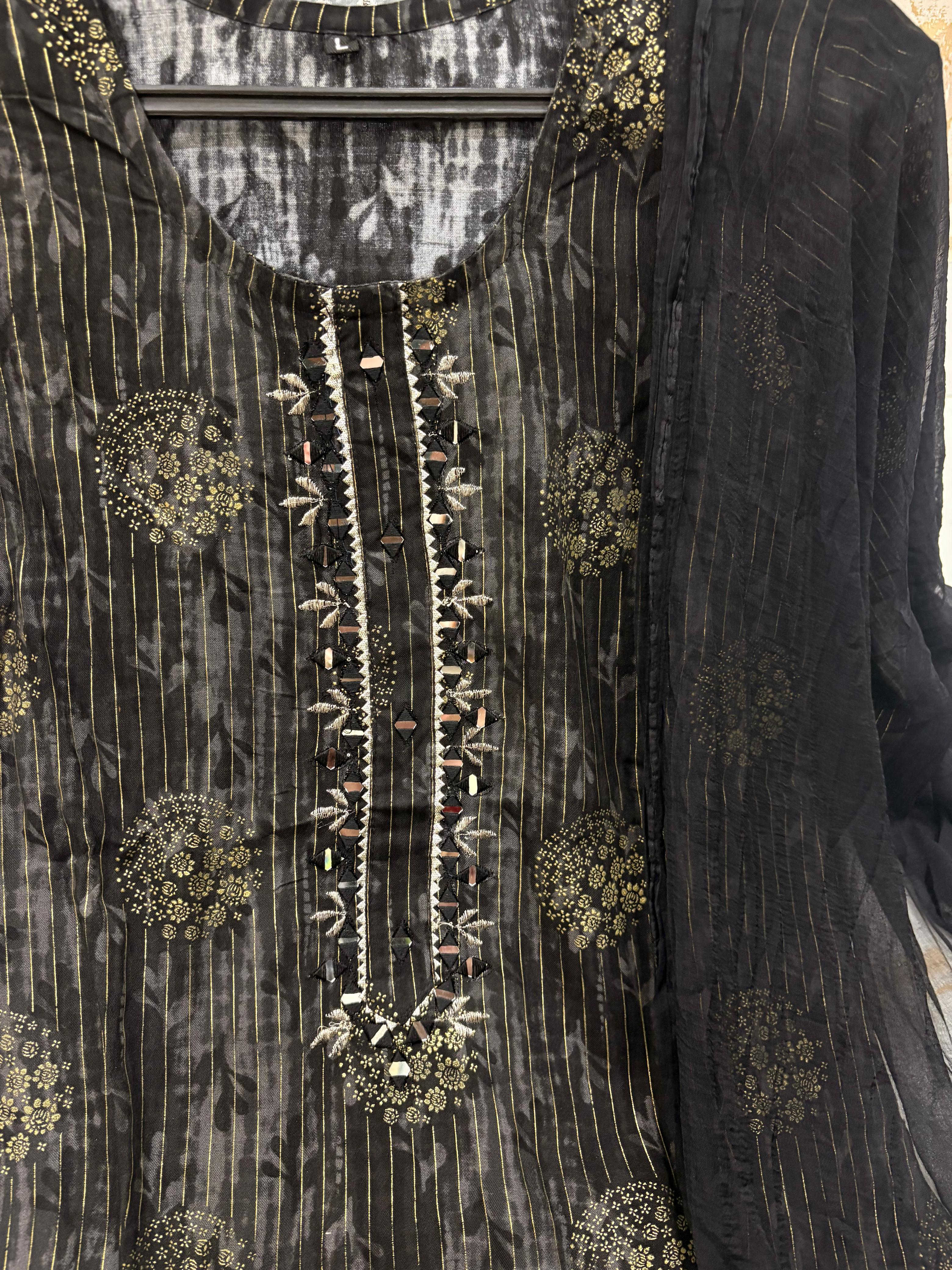 Designer Kurti Set with Pant & Dupatta