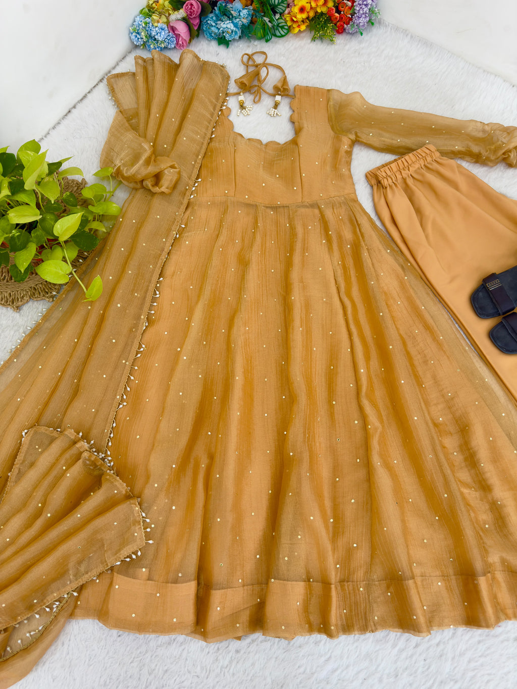 Salsa Silk Gown Set