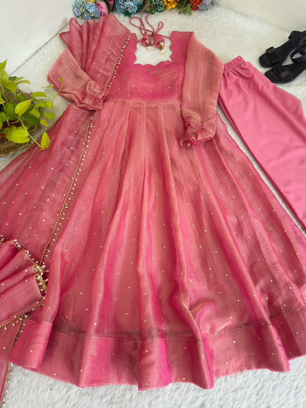 Salsa Silk Gown Set