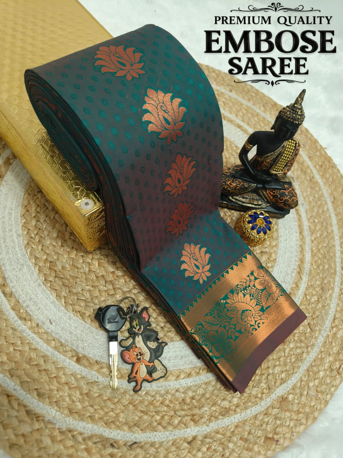 Premium Emboss Saree