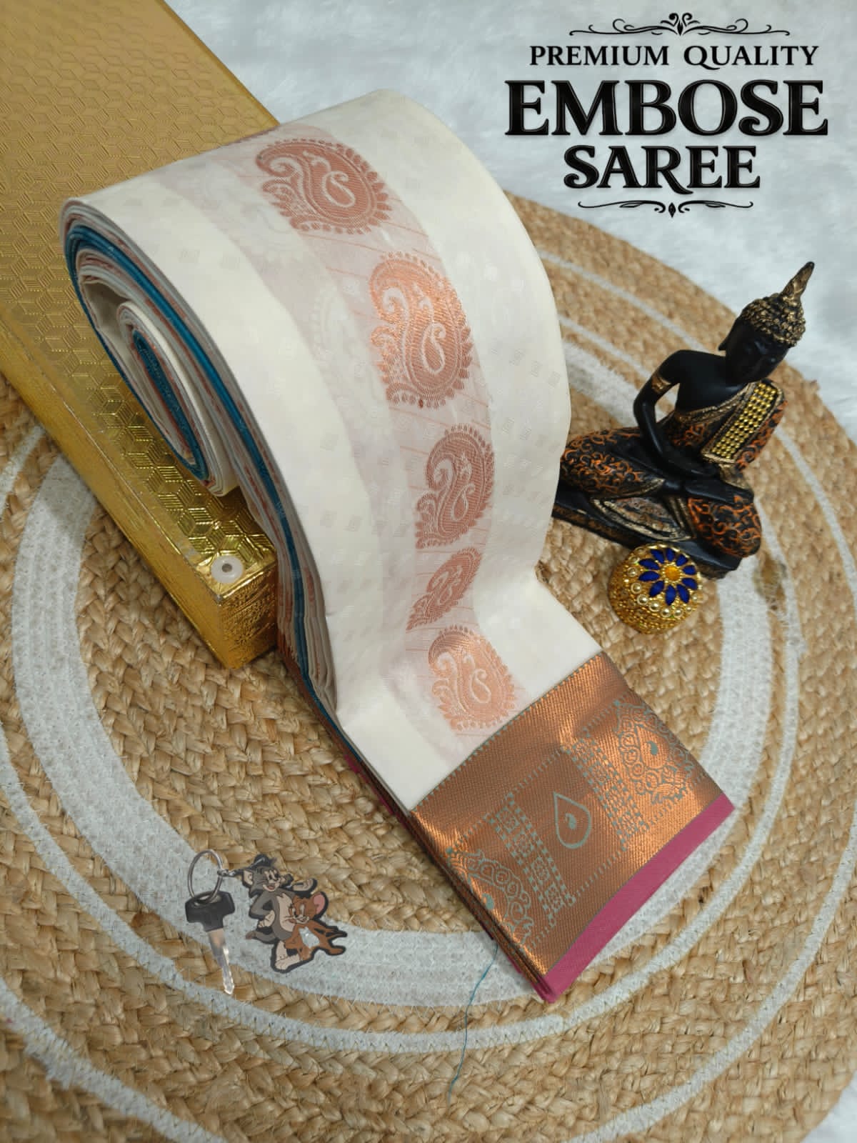 Premium Emboss Saree