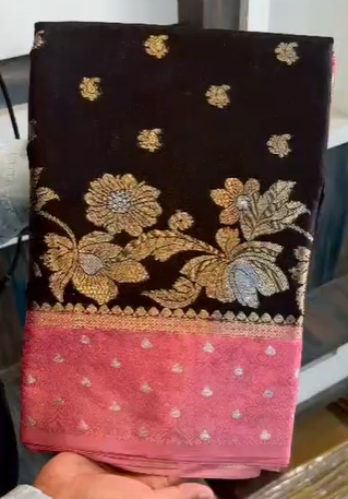 Banarasi Meenakari Soft Silk Saree