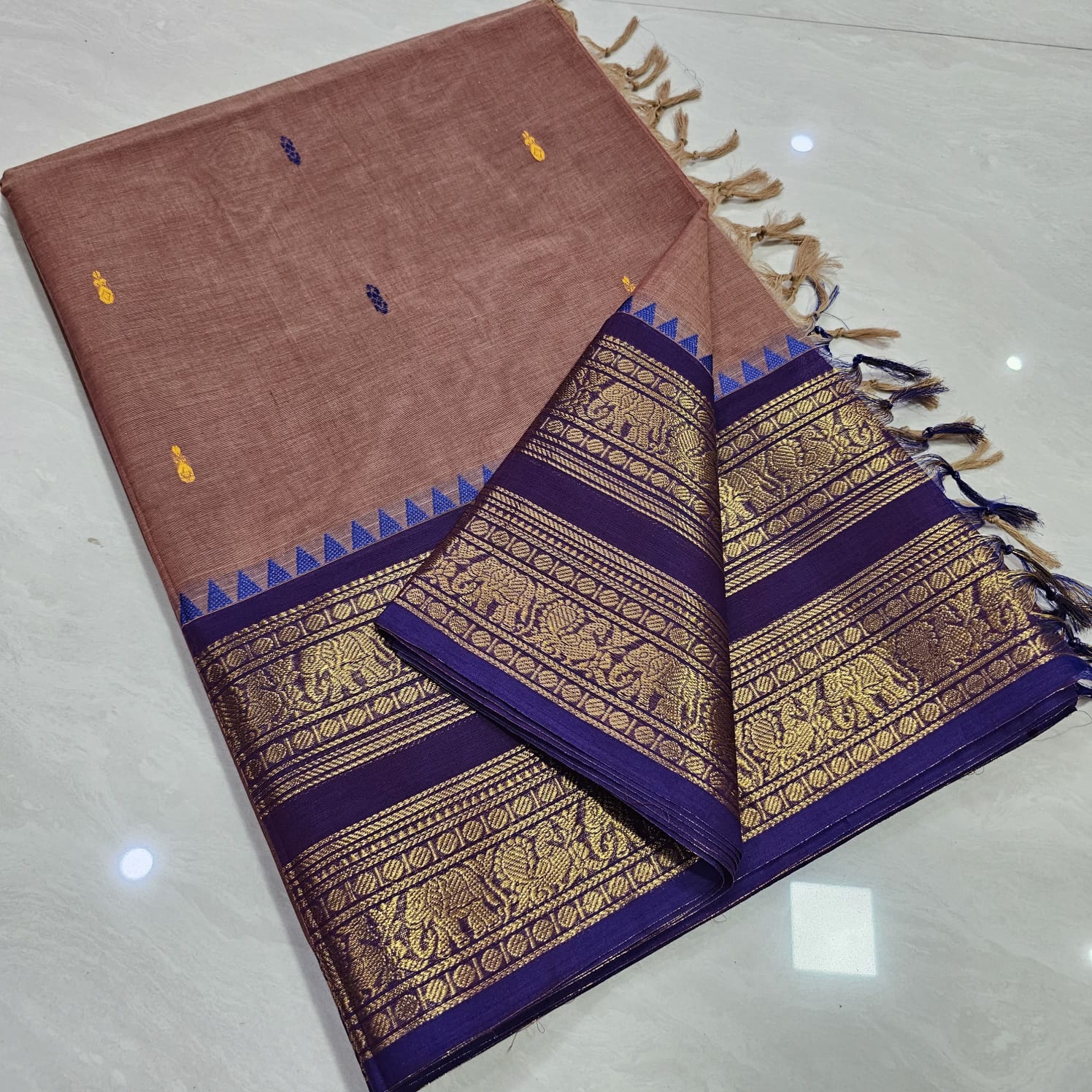 Kanchi Cotton Butta Saree