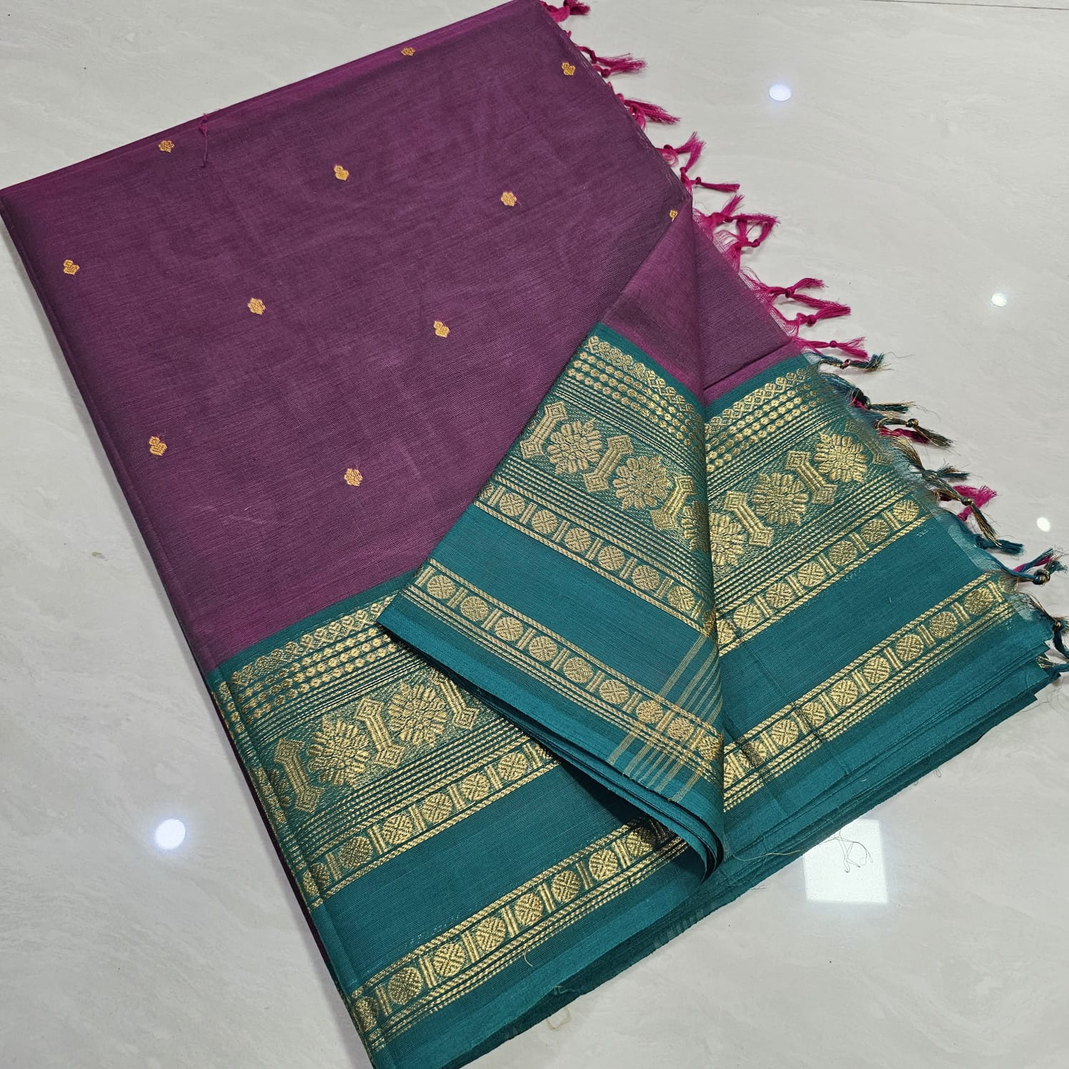 Kanchi Cotton Butta Saree
