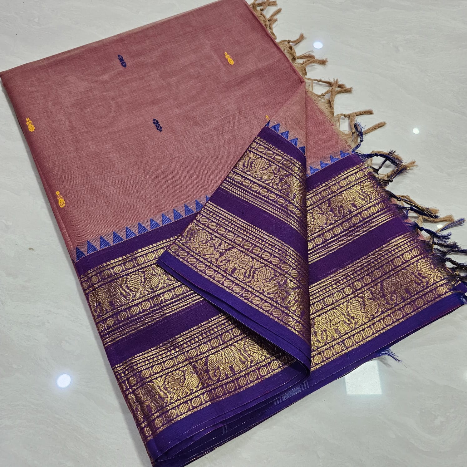 Kanchi Cotton Butta Saree