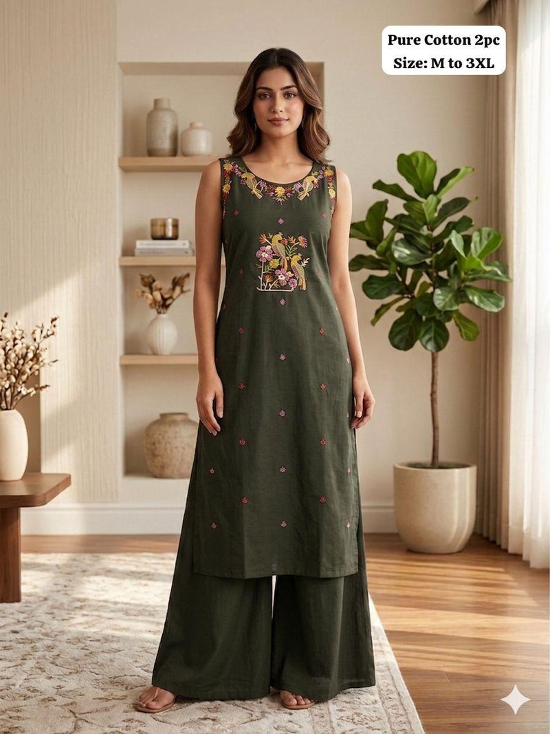 Sleeveless Kurti Palazzo