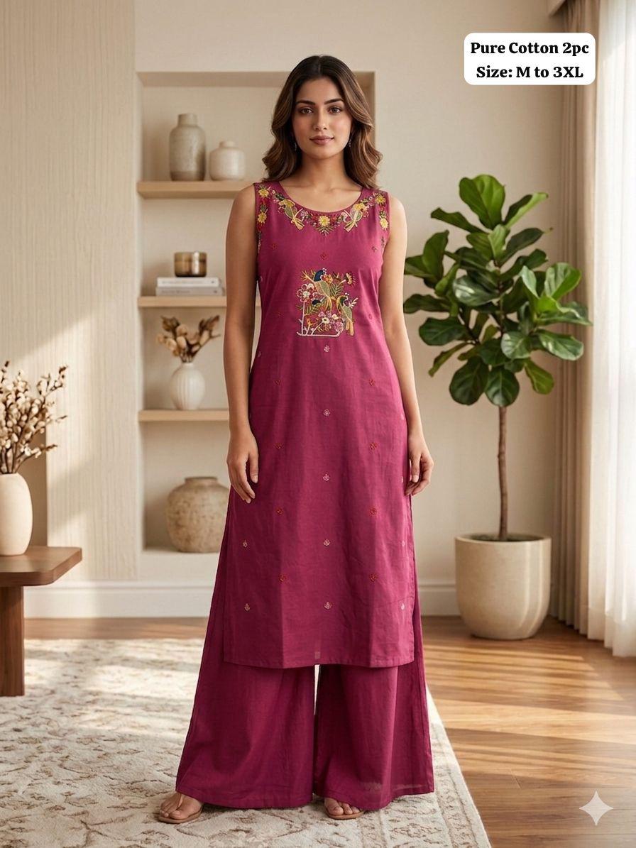 Sleeveless Kurti Palazzo