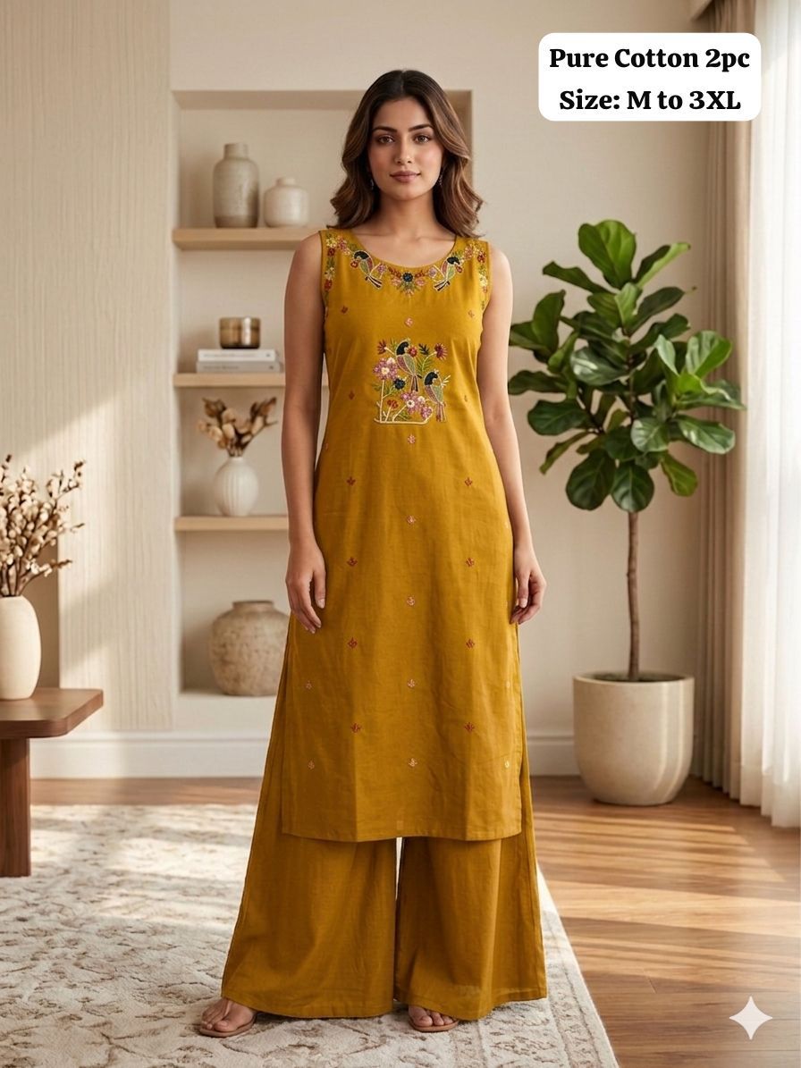 Sleeveless Kurti Palazzo