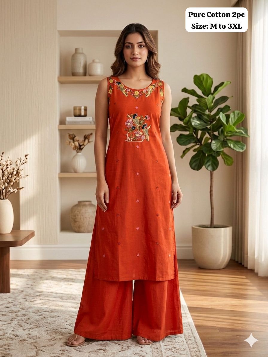 Sleeveless Kurti Palazzo