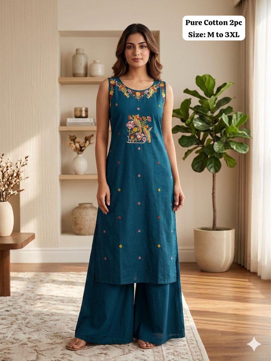 Sleeveless Kurti Palazzo