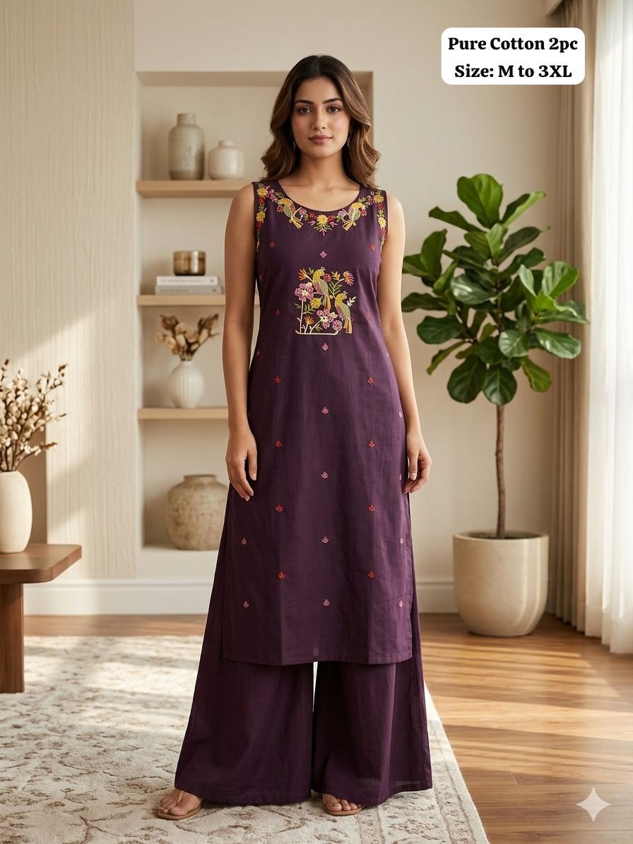 Sleeveless Kurti Palazzo