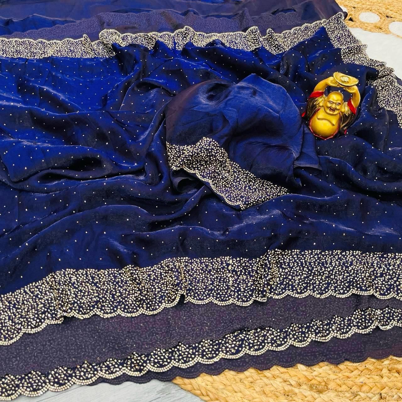 Designer Space Silk Saree