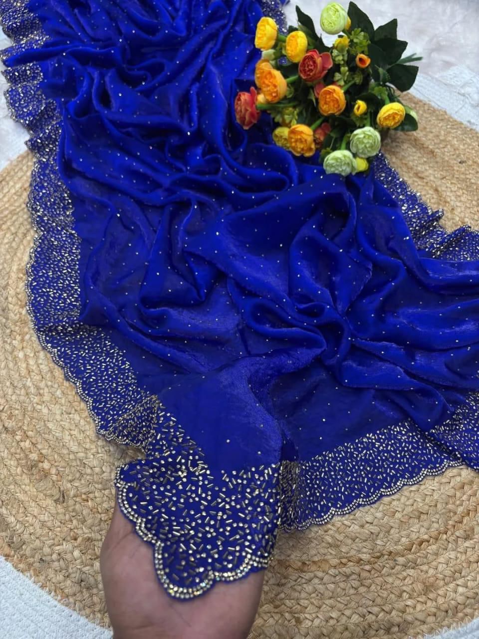 Designer Space Silk Saree
