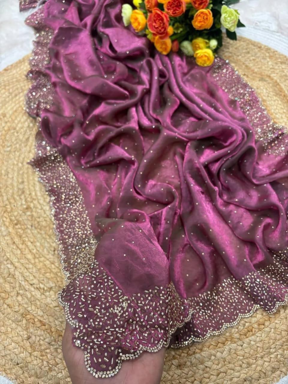 Designer Space Silk Saree