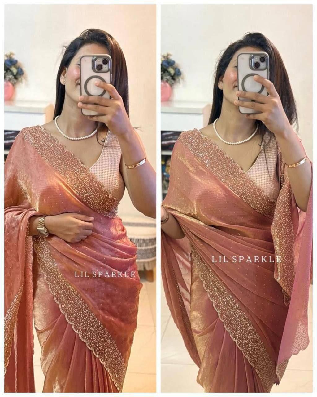 Designer Space Silk Saree