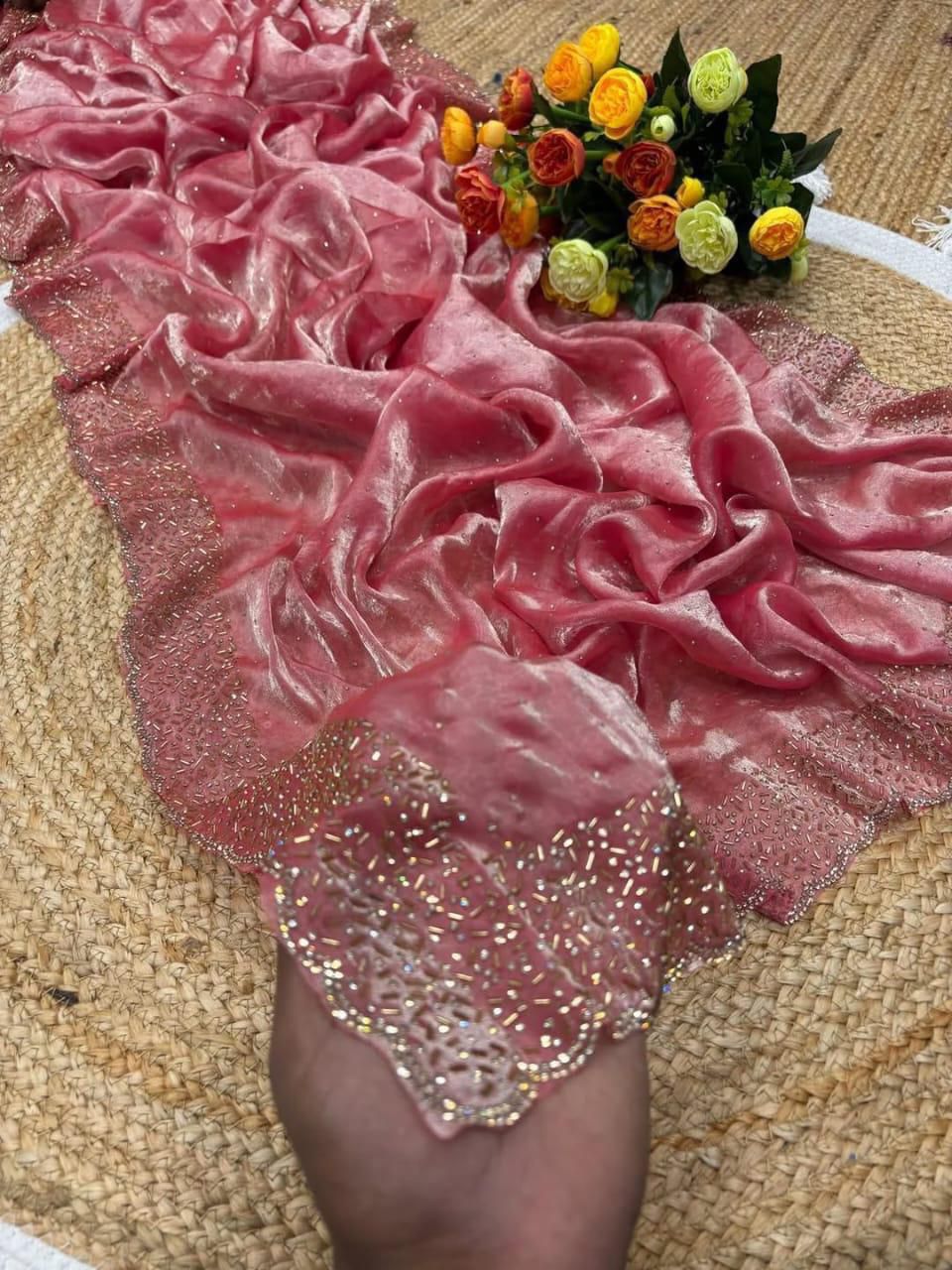 Designer Space Silk Saree