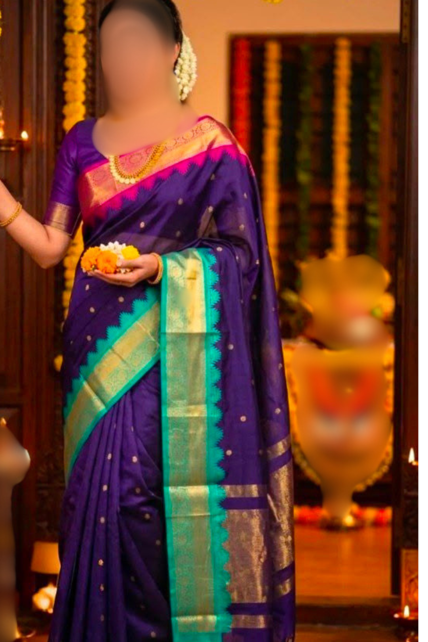 Banarasi Semi Gadwal Silk Saree