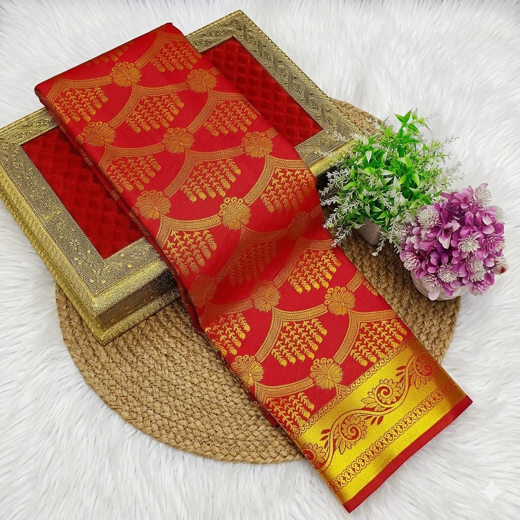 Samuthrika/Vasthrukala Bridal Fancy Silk Saree