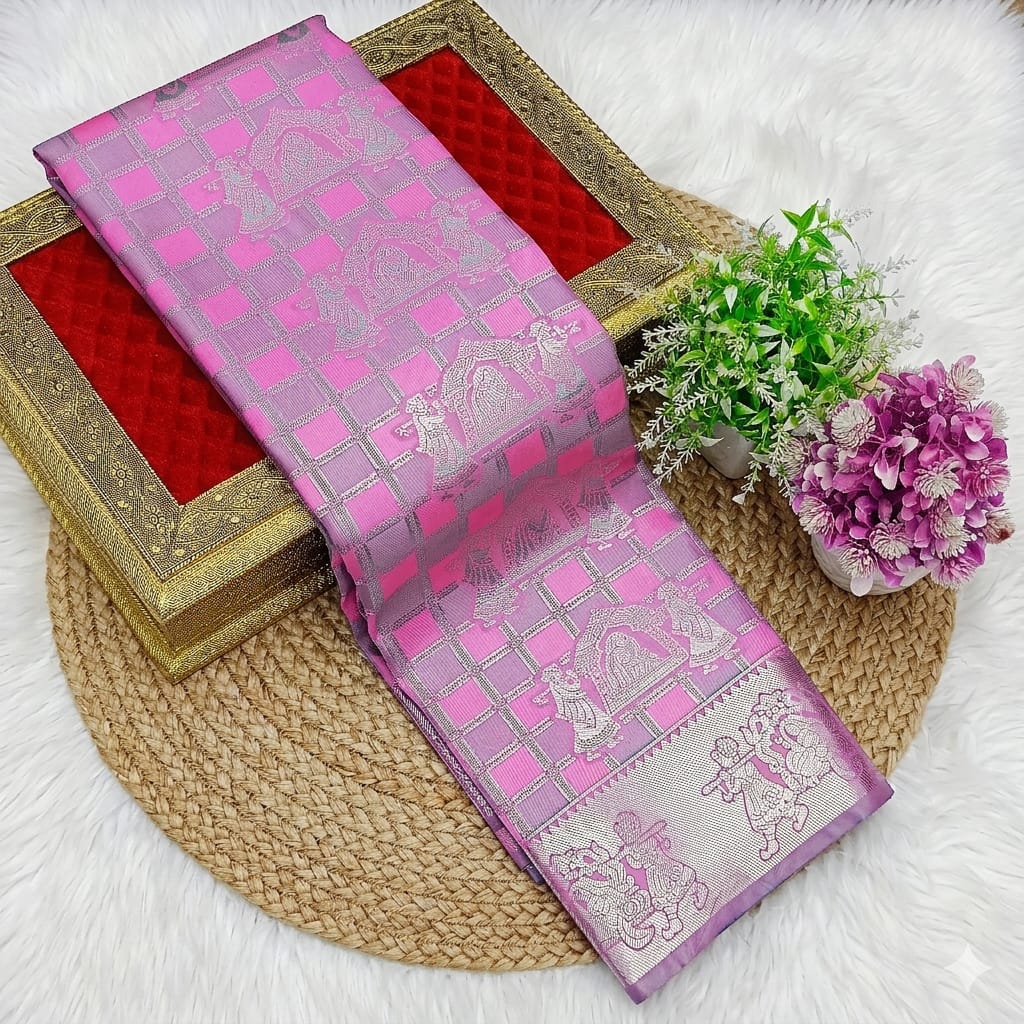 Samuthrika/Vasthrukala Bridal Fancy Silk Saree