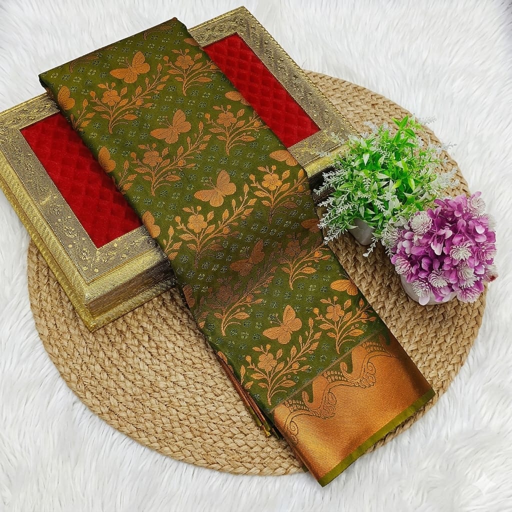 Samuthrika/Vasthrukala Bridal Fancy Silk Saree