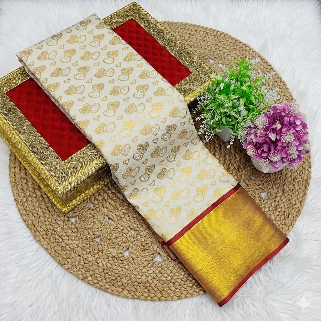 Samuthrika/Vasthrukala Bridal Fancy Silk Saree