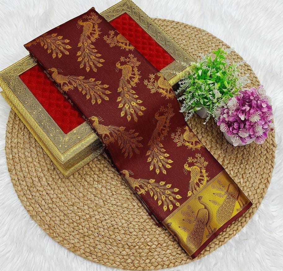 Samuthrika/Vasthrukala Bridal Fancy Silk Saree