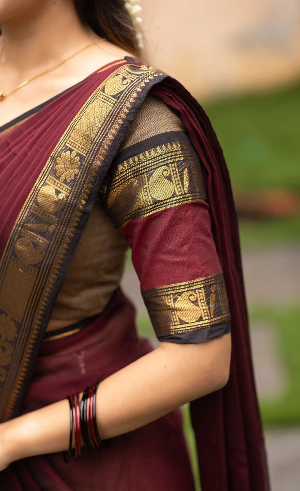 Kanjivaram Cotton Silk Lehenga Set