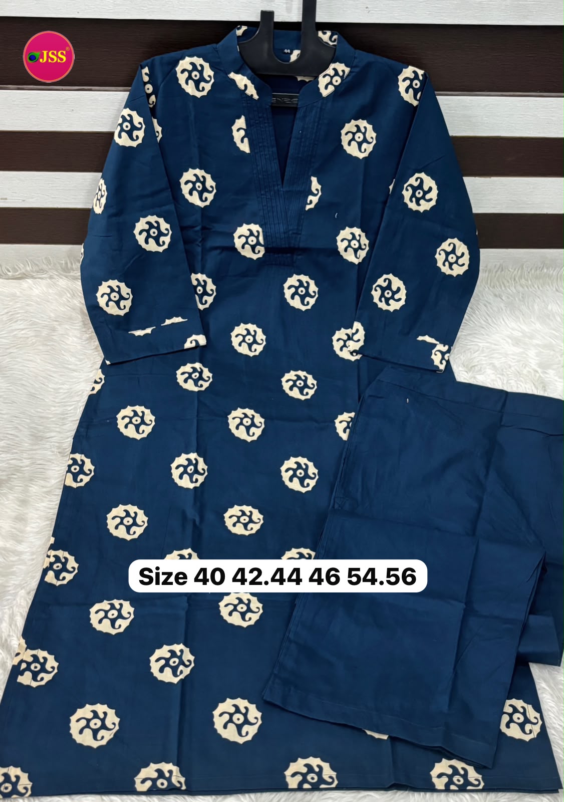 Cotton Straight Cut Kurti, Pant Set