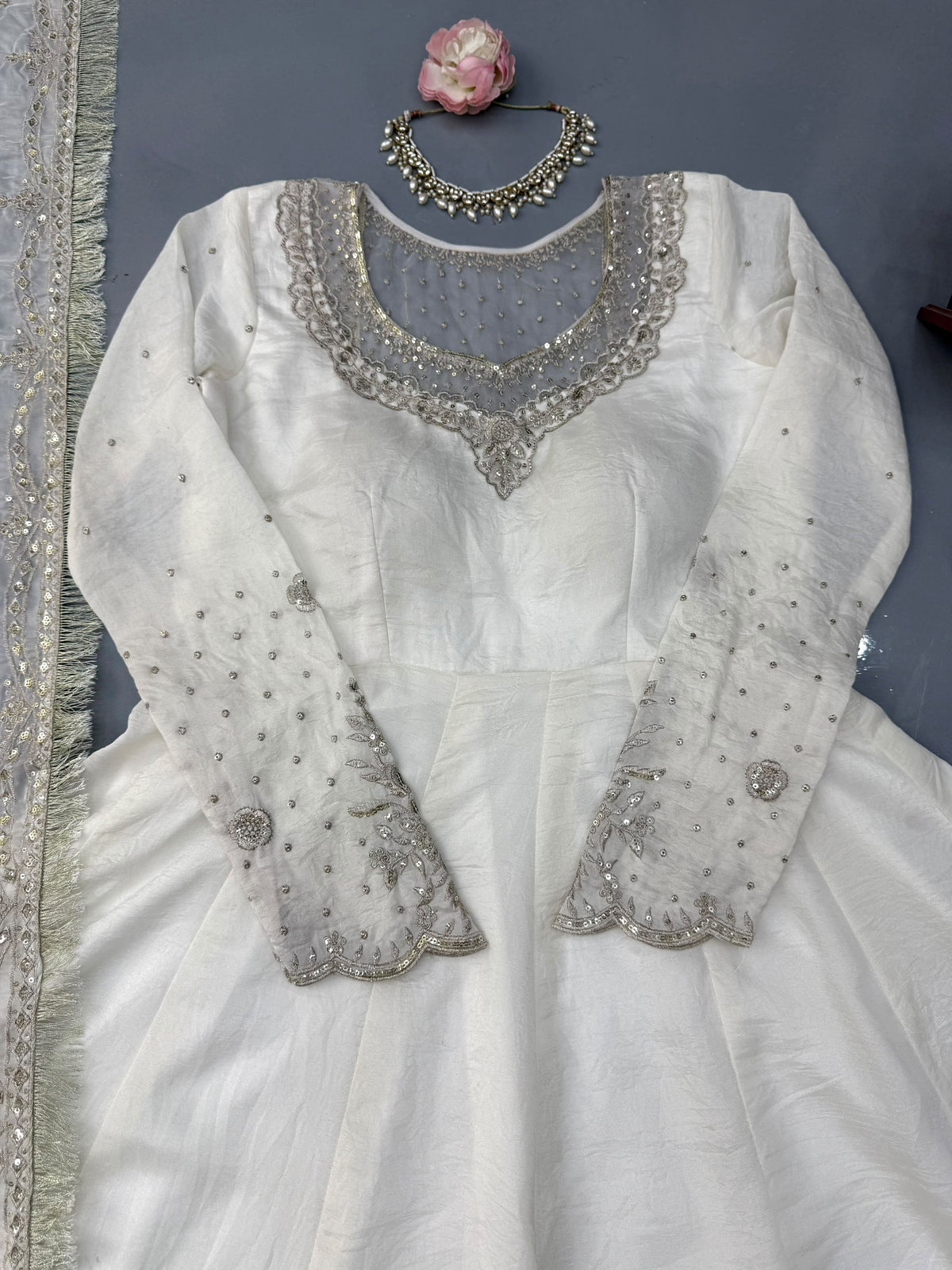 Vichitra Anarkali Dupatta Pant Set