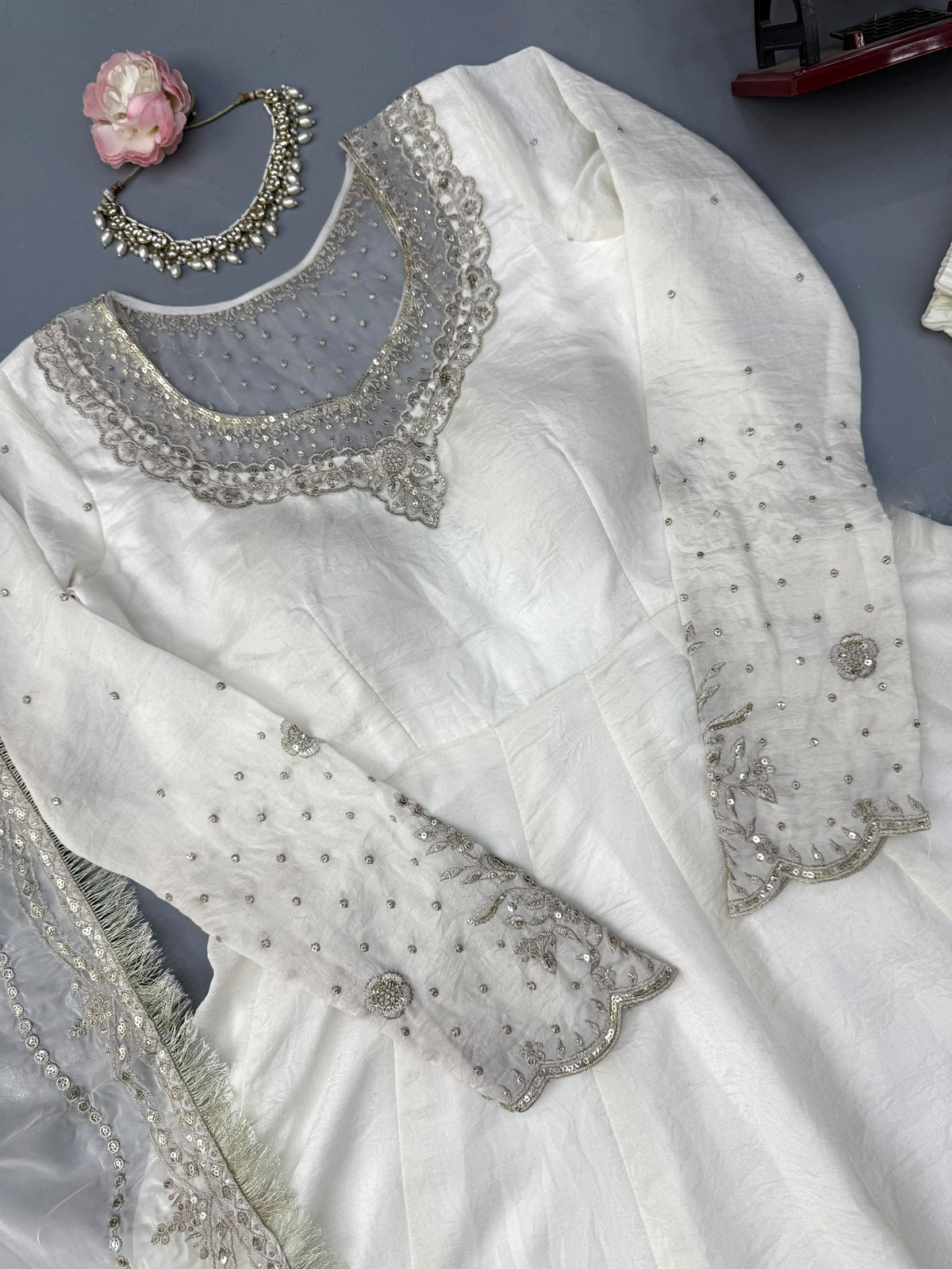 Vichitra Anarkali Dupatta Pant Set