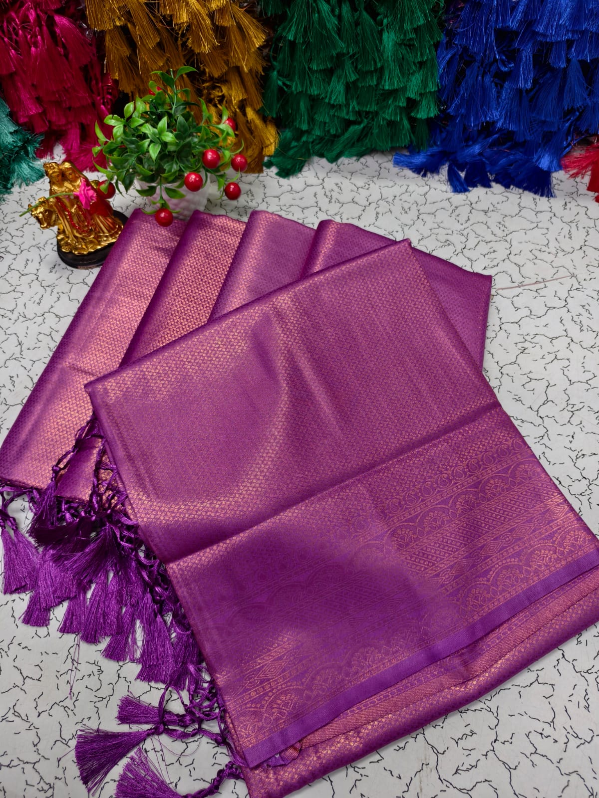 Premium Copper Softy Saree